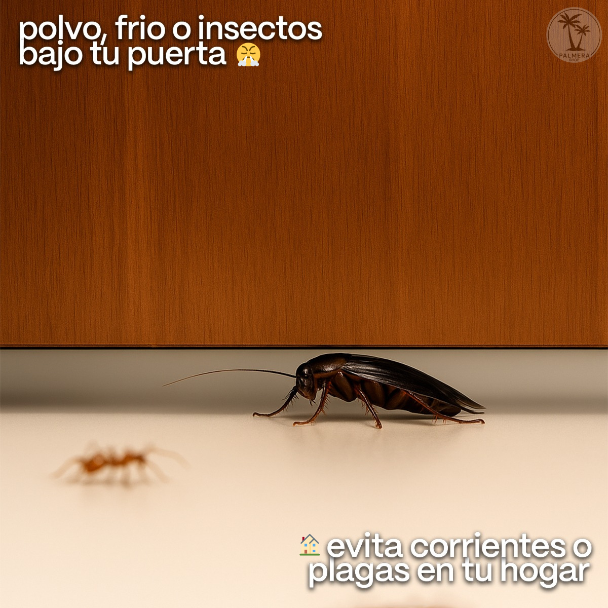 Burlete Protector De Puerta Anticucarachas Polvo Tapon Sello