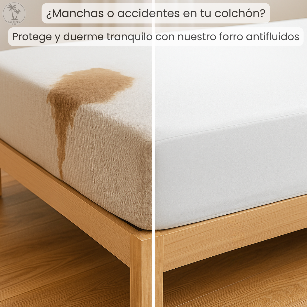 Forro Colchon Protector De Colchón Impermeable Semidoble + F Blanco Impermeable Semidoble 190x120 cm