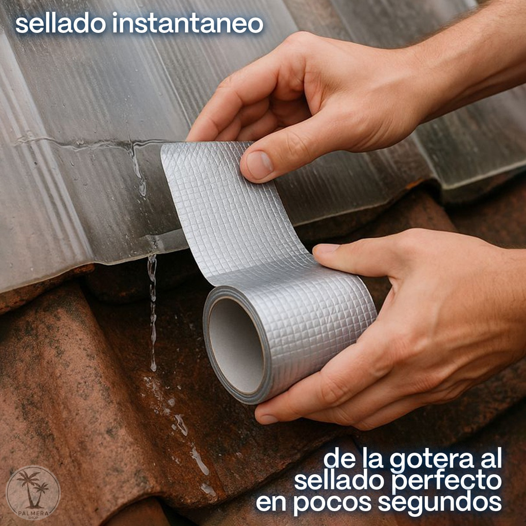 Cinta Adhesiva Tapa Reparar Gotera Impermeabilizante 5cm 10m