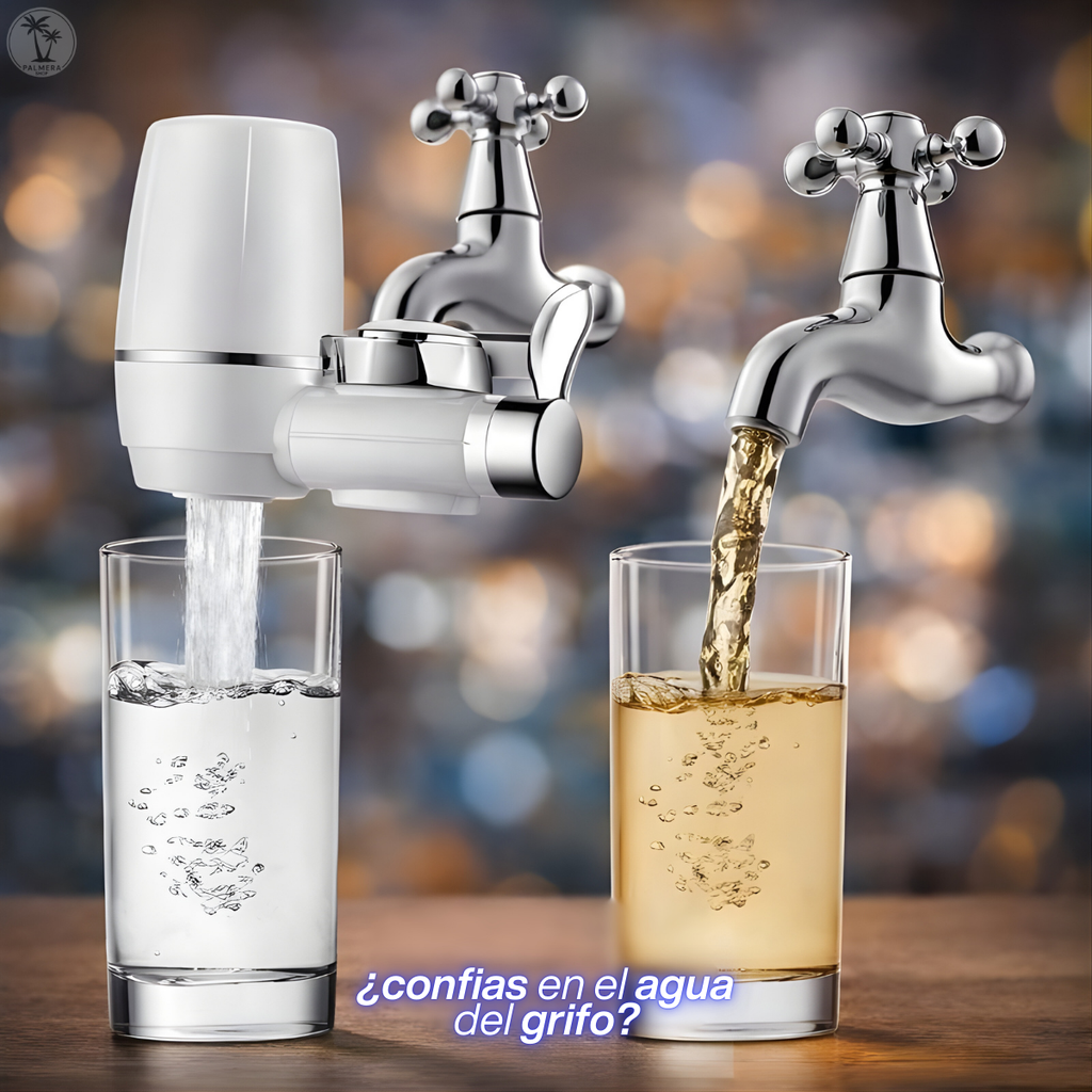 Purificadores De Agua Filtros Con Piedras Minerales Grifo Blanco No Requiere Corriente