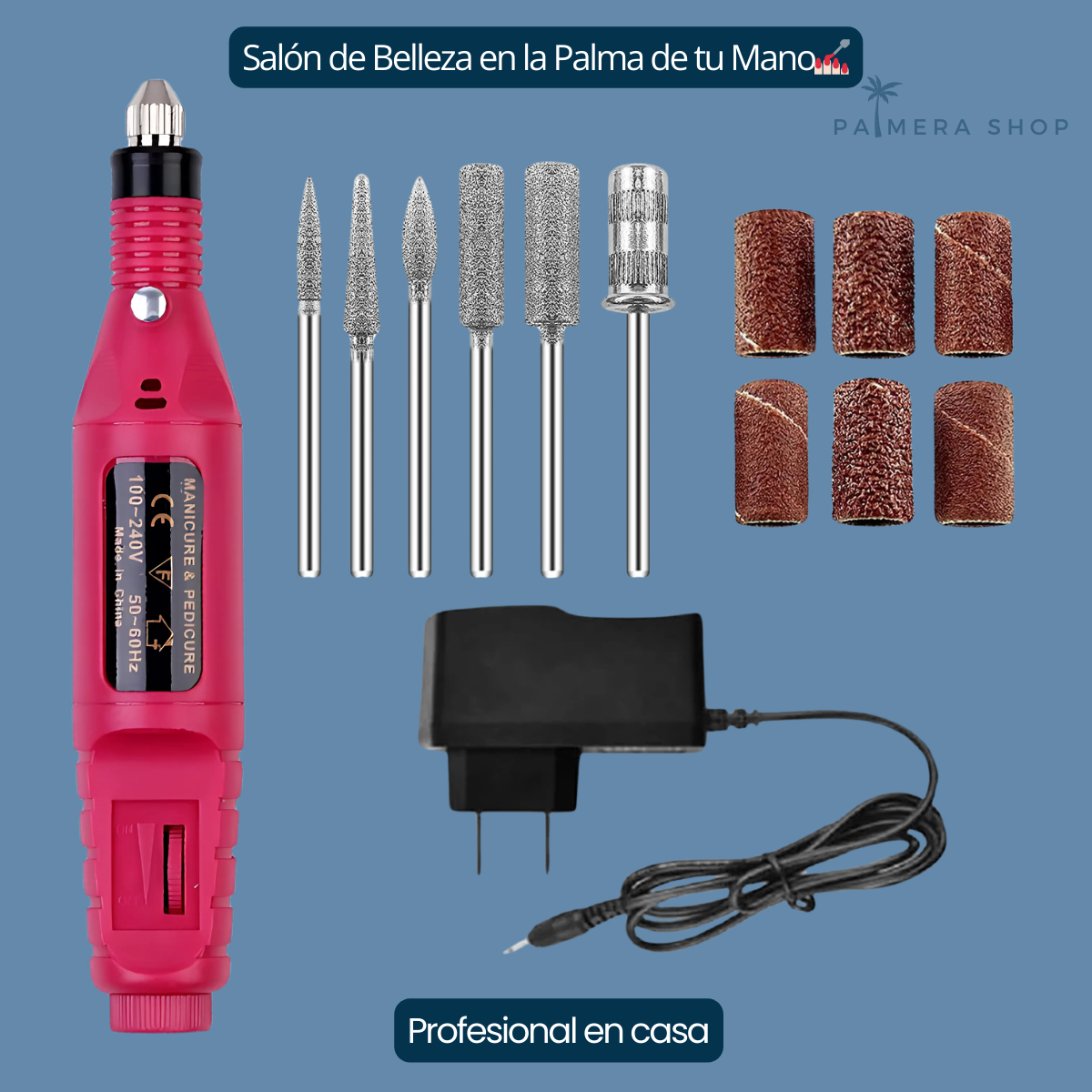 Pulidor De Uñas Electrico Brocas Drill Para Manicura Pulidor 5v