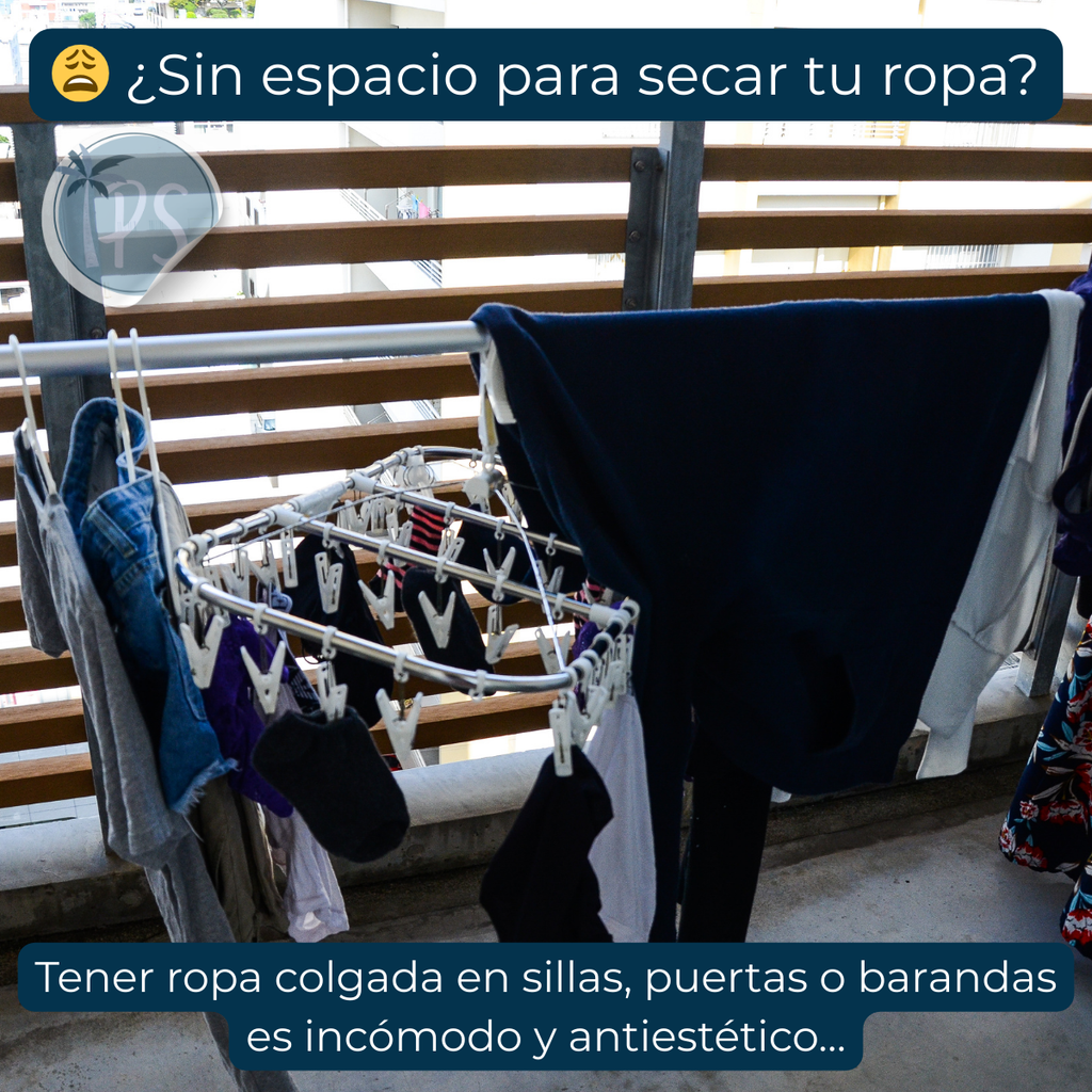 Tendedero Ropa Retractil Colgador De Pared Cuerdas Plegable