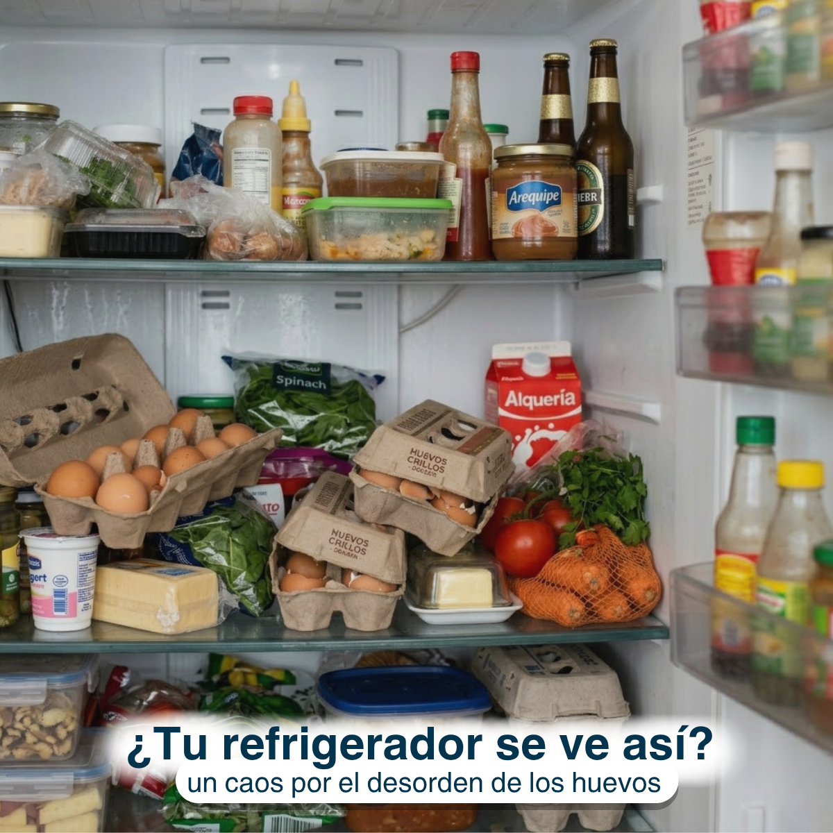 Huevera Organizador Cubeta Dispensador Porta Huevo Plastico