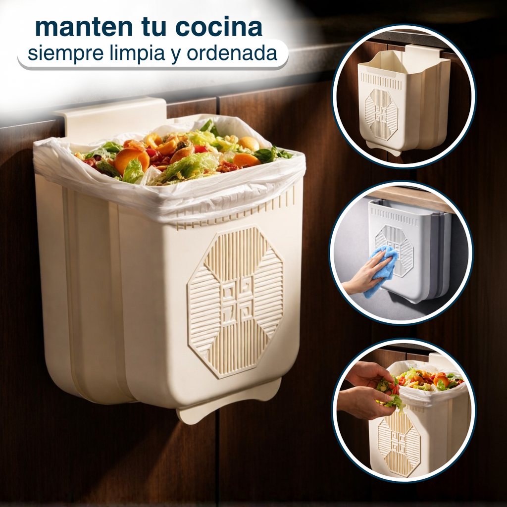 Caneca Basurero Bote Cocina Plegable Papelera Multiusos