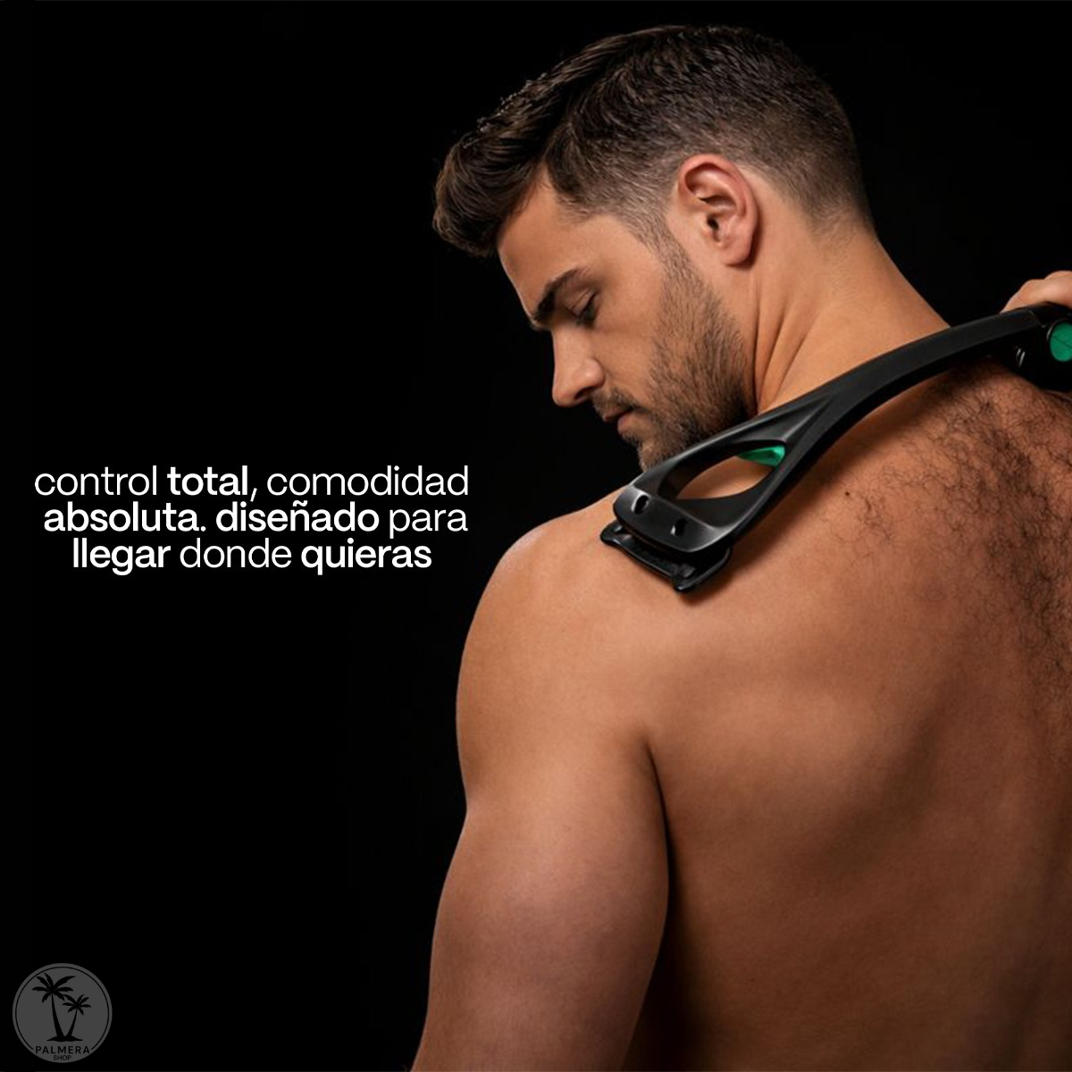 Depiladora Para Afeitar Espalda Afeitadora Rasuradora Negro 0