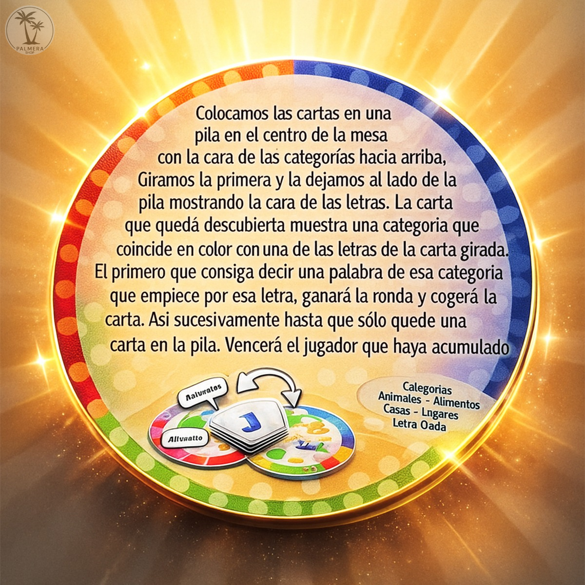 Juego Didactico De Mesa Estimula Educativo Palabrea Stop