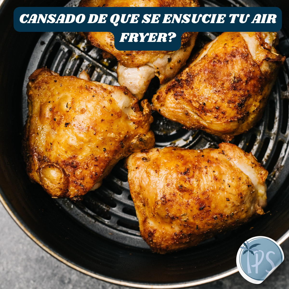 Tapete Silicona Horno Molde Para Air Fryer Freidora De Aire Cuadrado