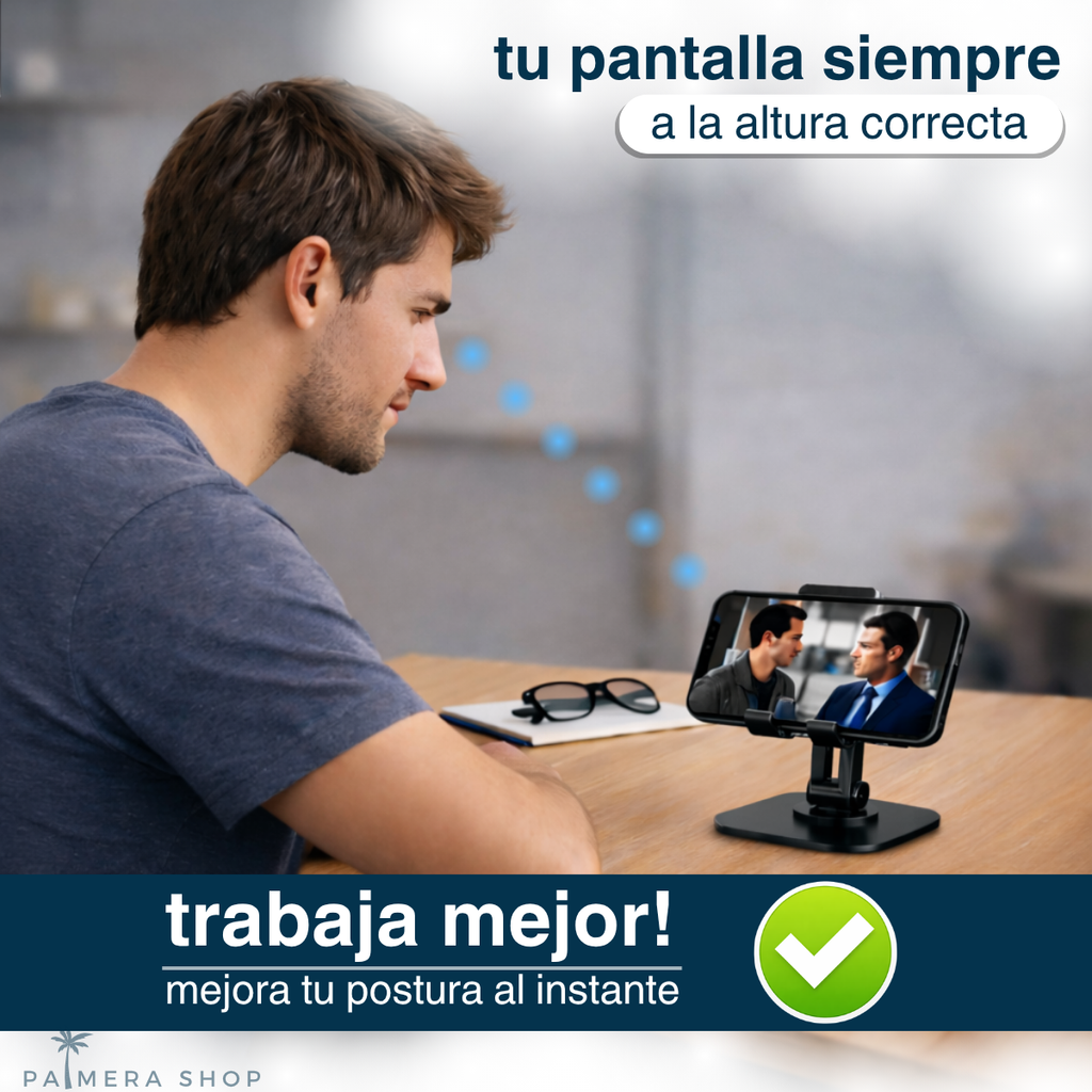 Soporte De Escritorio Para Celular Tablets Base Metalico.