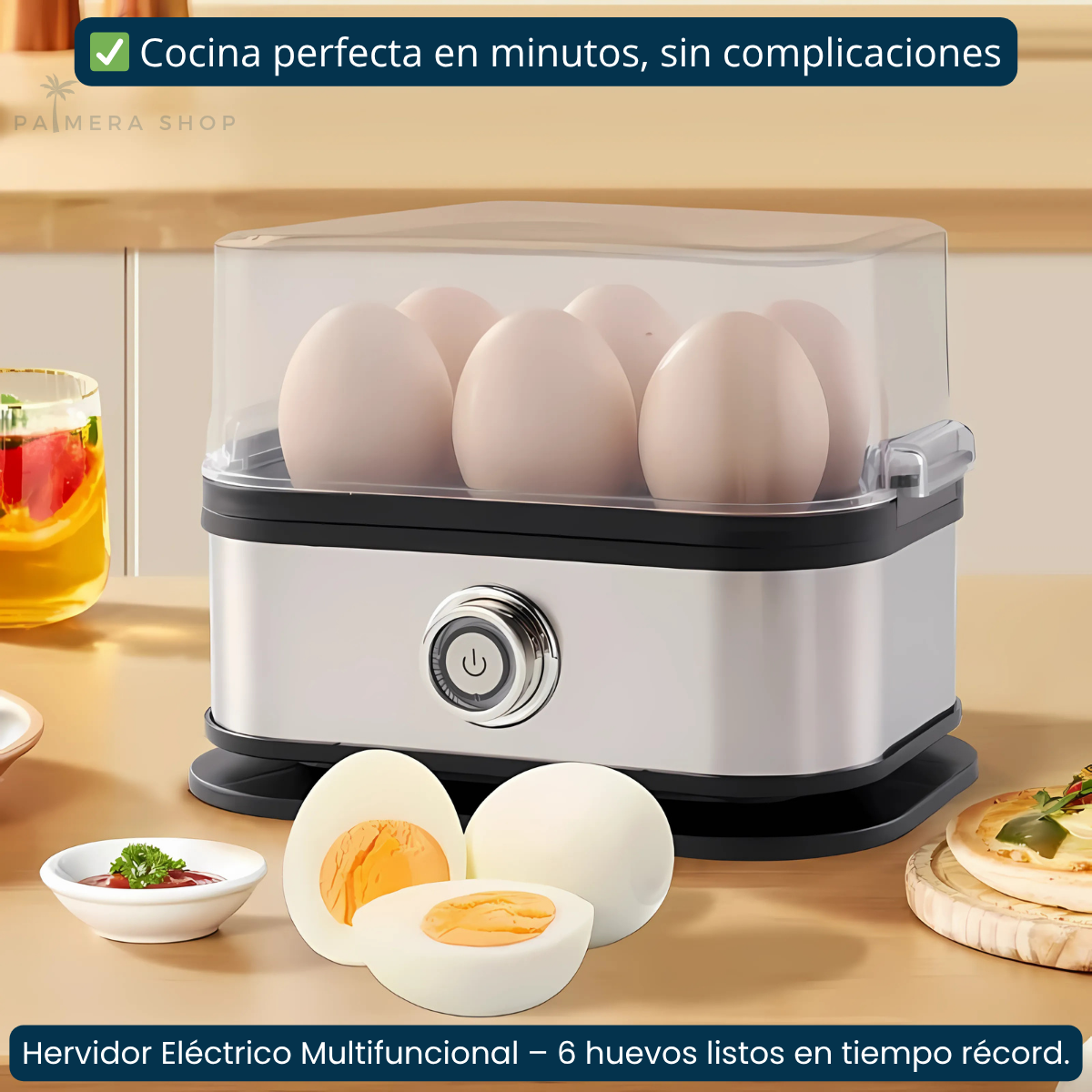 Hervidor De Huevos Electrico Vaporera Para Cocinar Alimentos