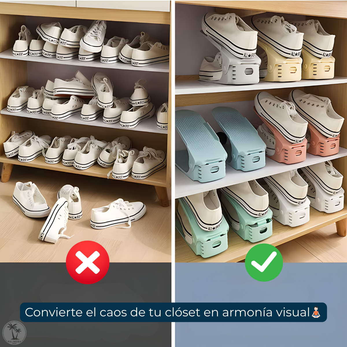 Organizador De Zapatos Calzado Zapateros Acomodador Kit X 12