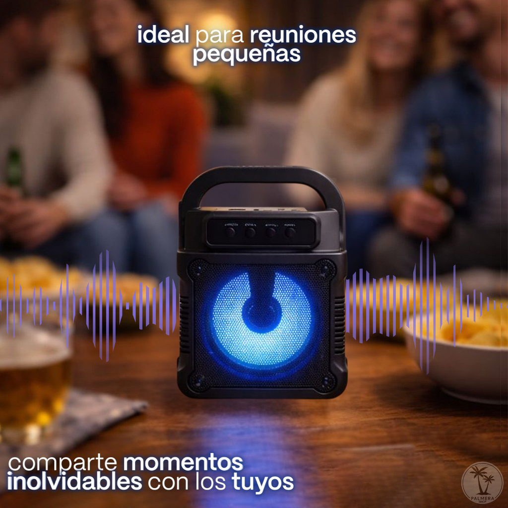 Cabinas De Sonido Parlante Fm Bluetooth Parlante Portatil 3' Negro 5