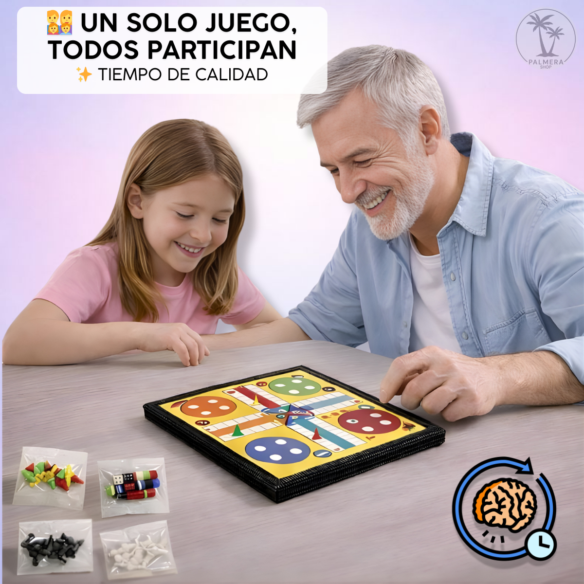 Mini Ajedrez Tablero Magnetico Juegos De Mesa Estrategia 5-1 Blanco