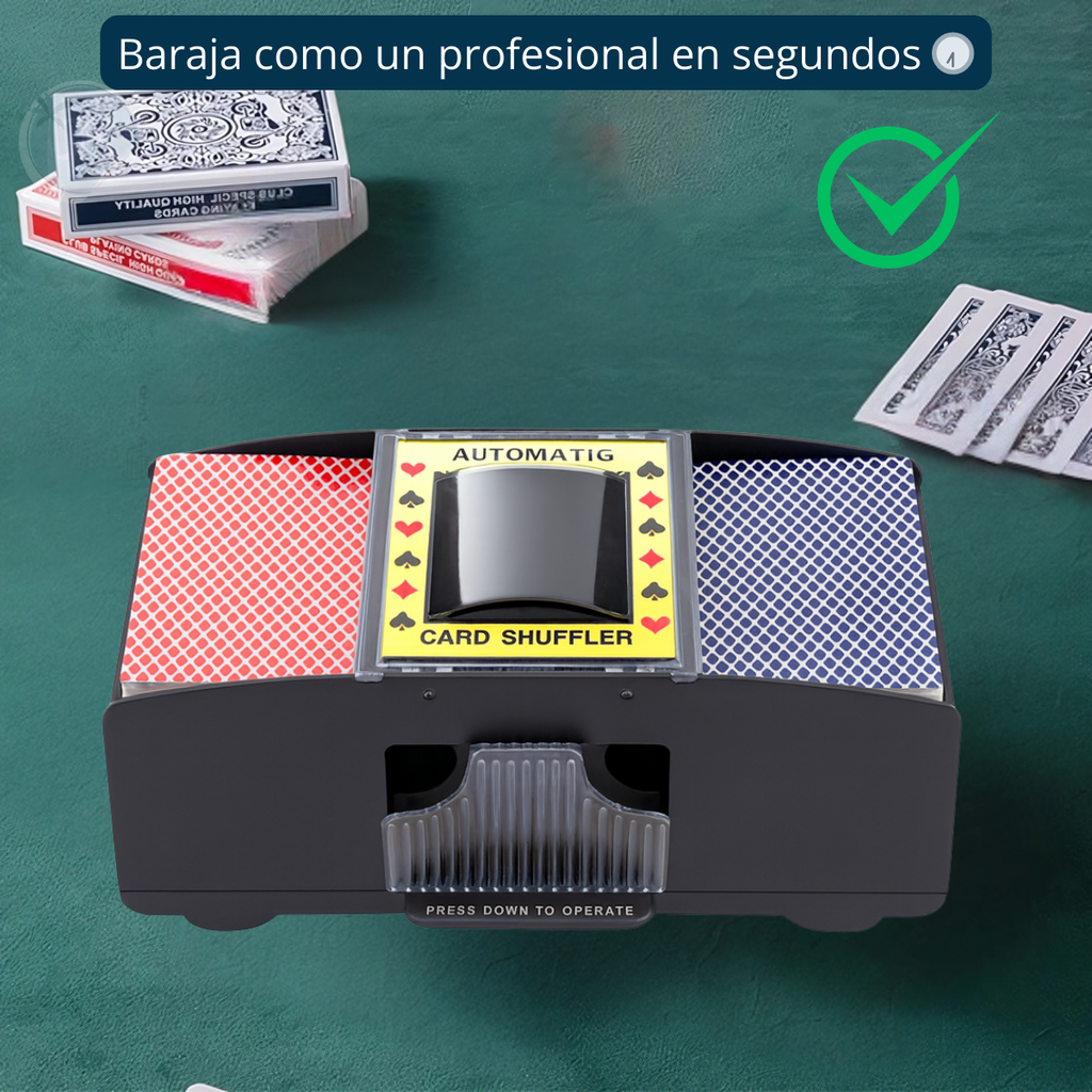 Barajador De Cartas Automático Uno Poker Profesional