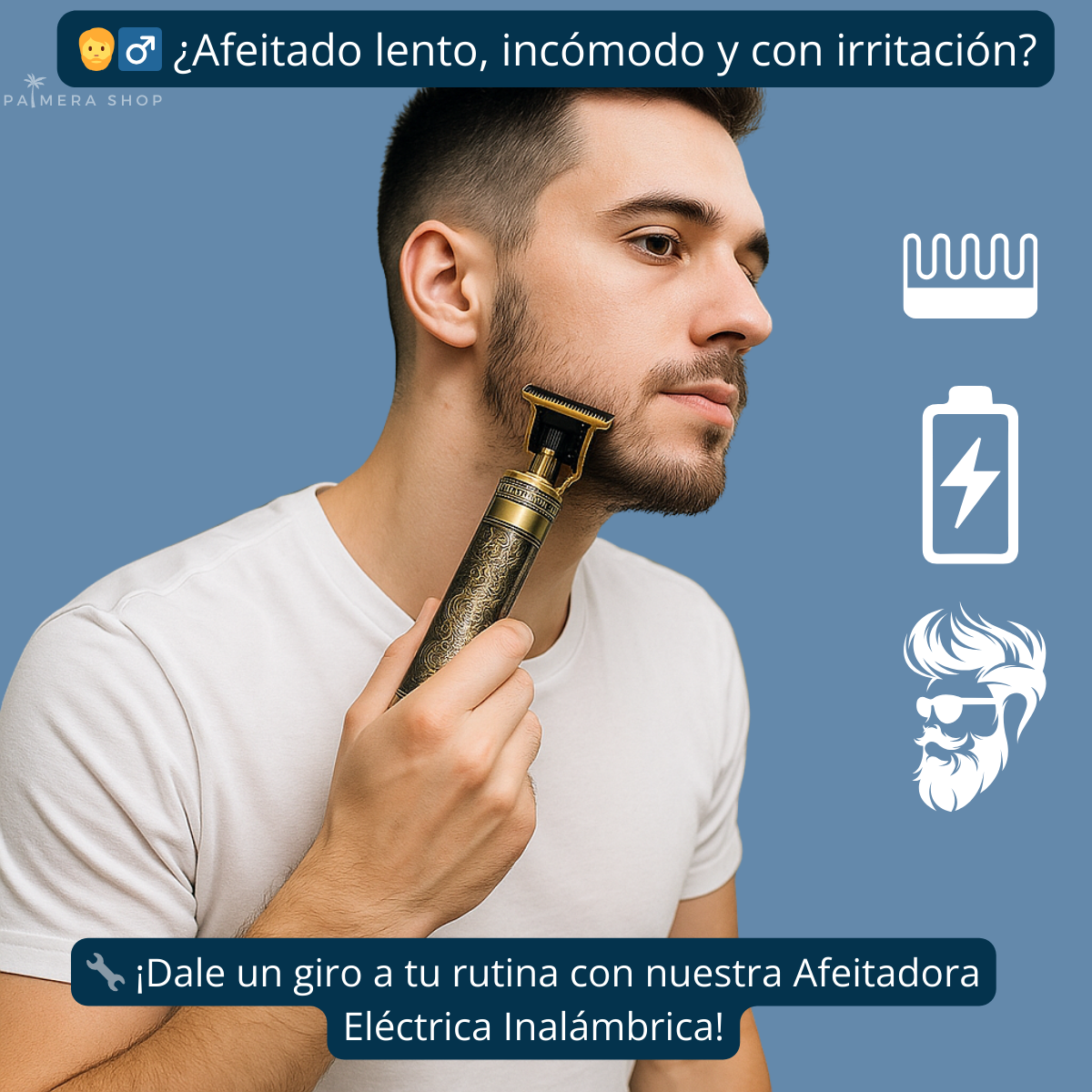 Maquina De Afeitar Hombre Inalambrica Afeitadoras Electricas Dorado 5