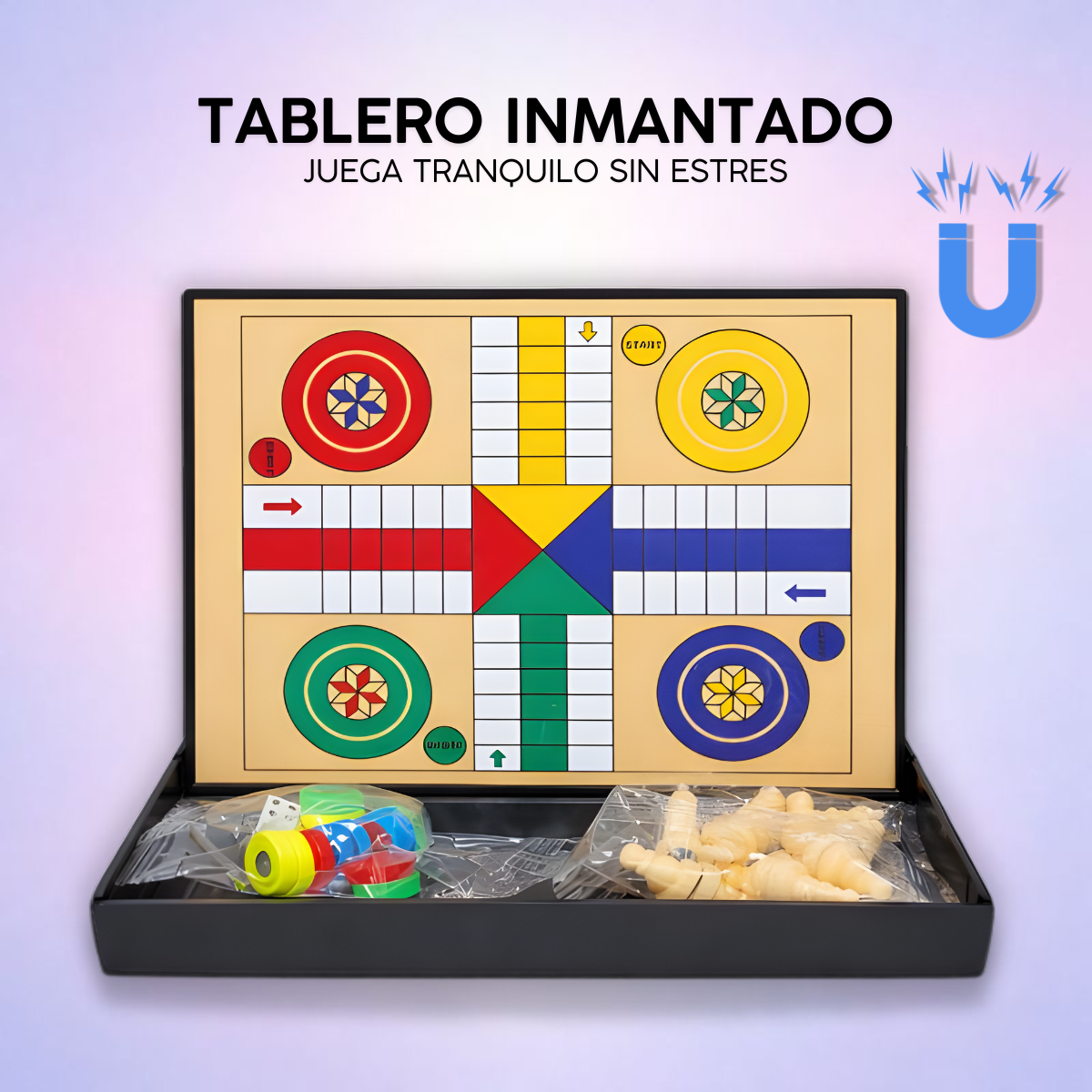 Juegos De Mesa Estrategia Mini Ajedrez Parques Magnetico 5-1