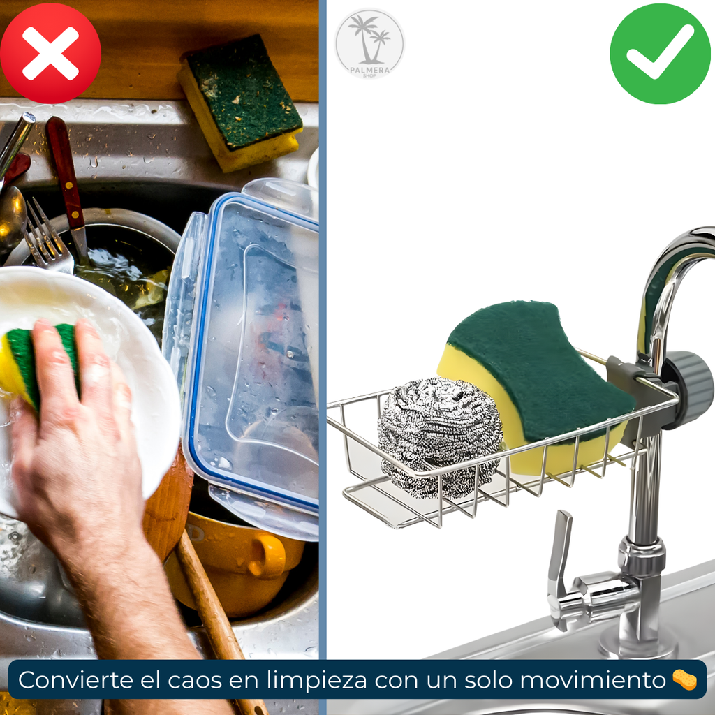 Soporte Para Esponja Lavaplatos Porta Organizador De Jabon