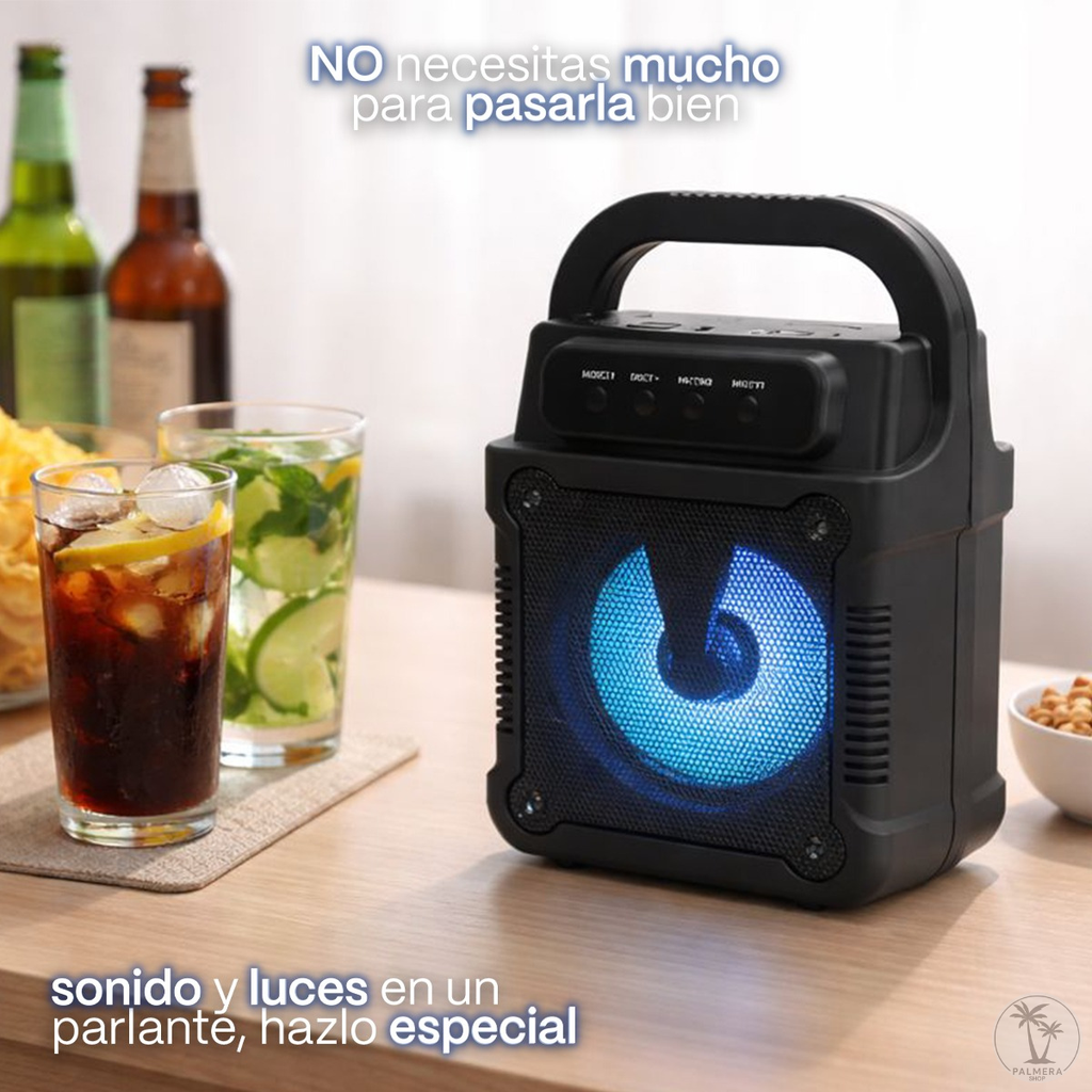 Cabinas De Sonido Parlante Fm Bluetooth Parlante Portatil 3' Negro 5