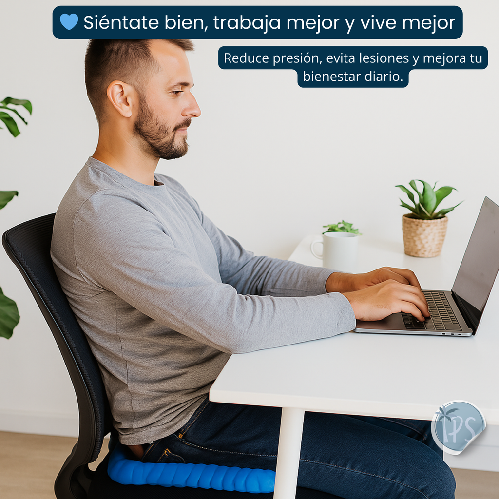 Cojín Ergonómico Silla Trabajo En Casa Auto Oficina Gamer