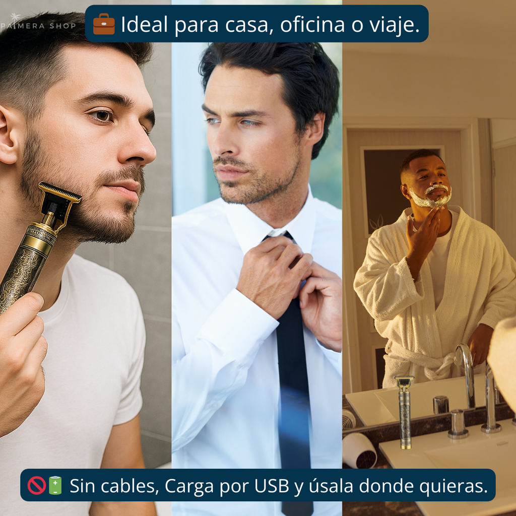 Maquina De Afeitar Hombre Inalambrica Afeitadoras Electricas Dorado 5