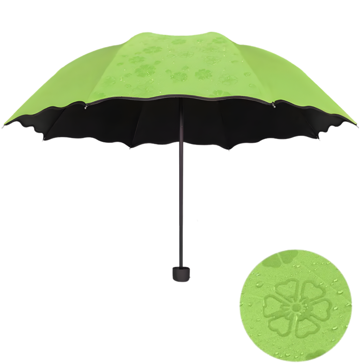 Paraguas Plegable Sombrillas Mujer Pequeña Con Proteccion Uv Morado