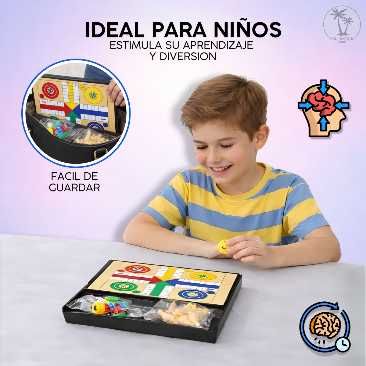 Juegos De Mesa Estrategia Mini Ajedrez Parques Magnetico 5-1