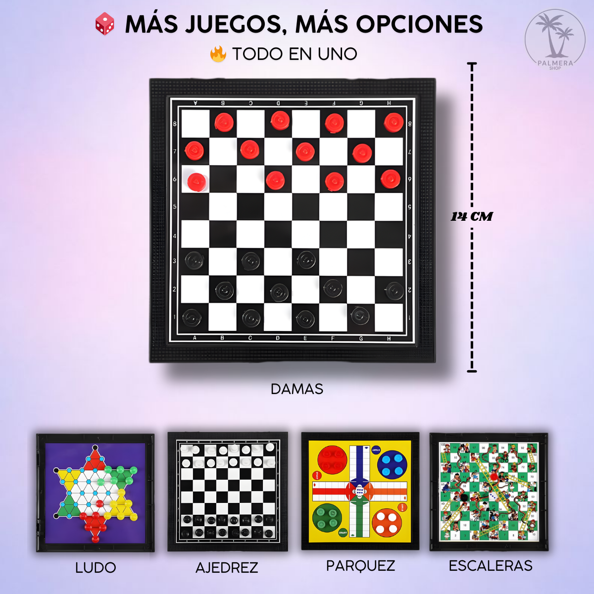 Mini Ajedrez Tablero Magnetico Juegos De Mesa Estrategia 5-1 Blanco