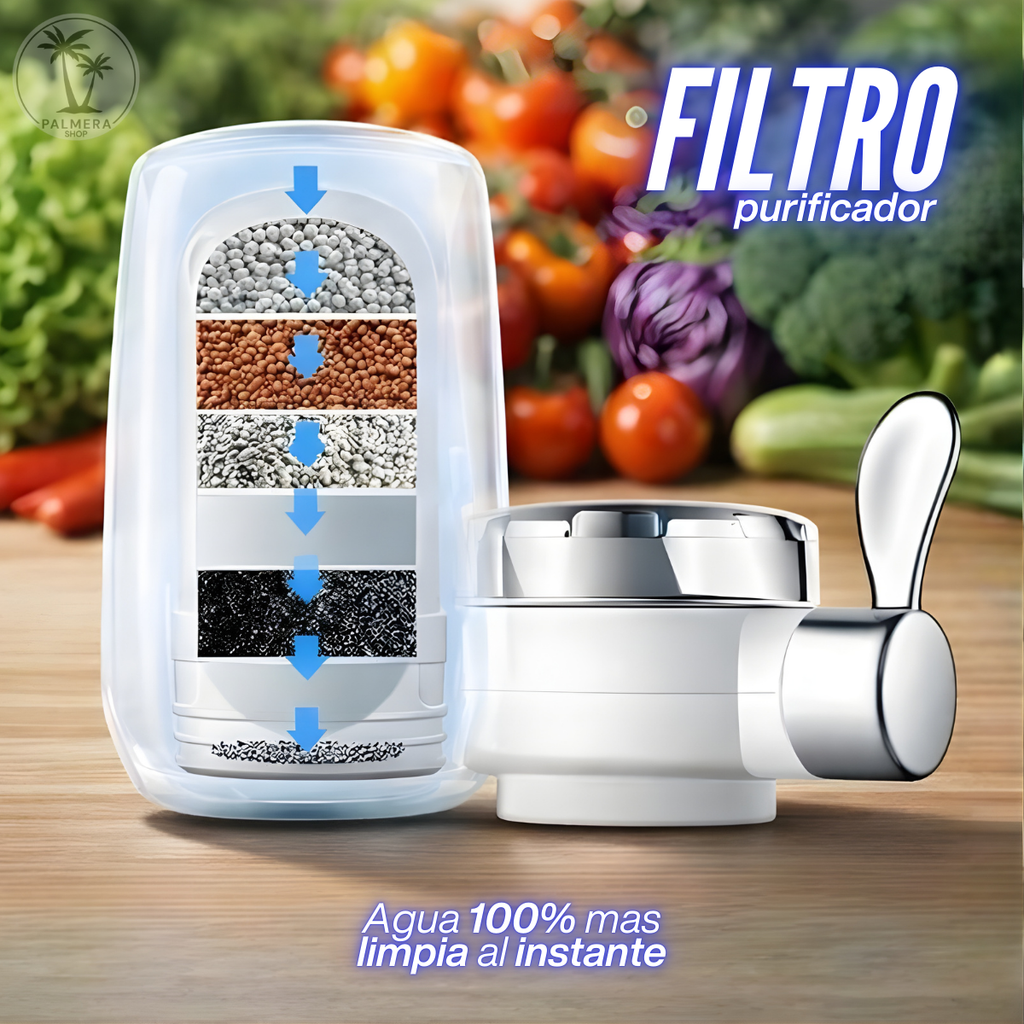 Purificadores De Agua Filtros Con Piedras Minerales Grifo Blanco No Requiere Corriente