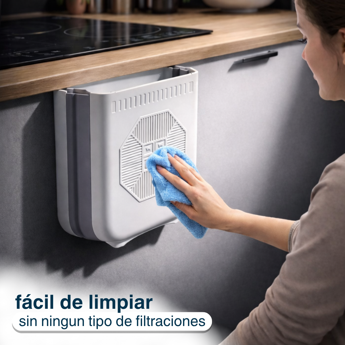 Caneca Basurero Bote Cocina Plegable Papelera Multiusos