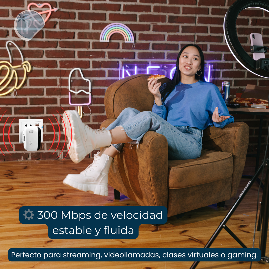 Router Rompemuros Repetidor De Señal Internet Wifi 300 Mbps