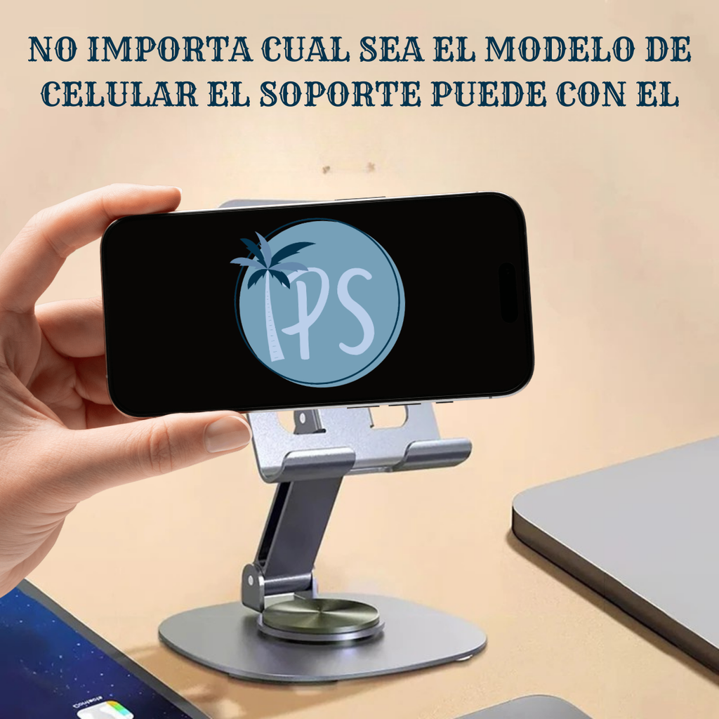 Soporte De Escritorio Para Celular Base Tablets Metalico
