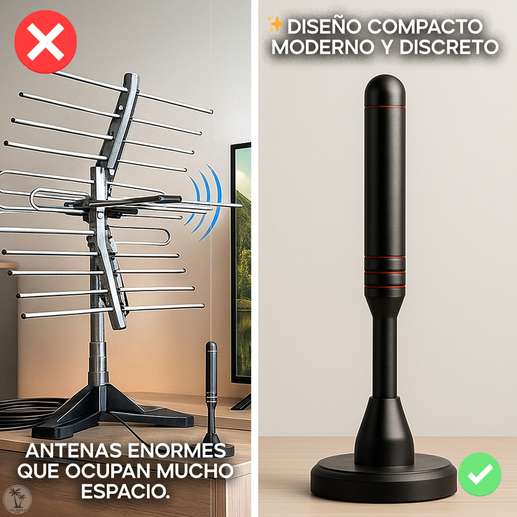 Antena Aerea Tdt Para Tv Digital Potente De Interior Hdtv