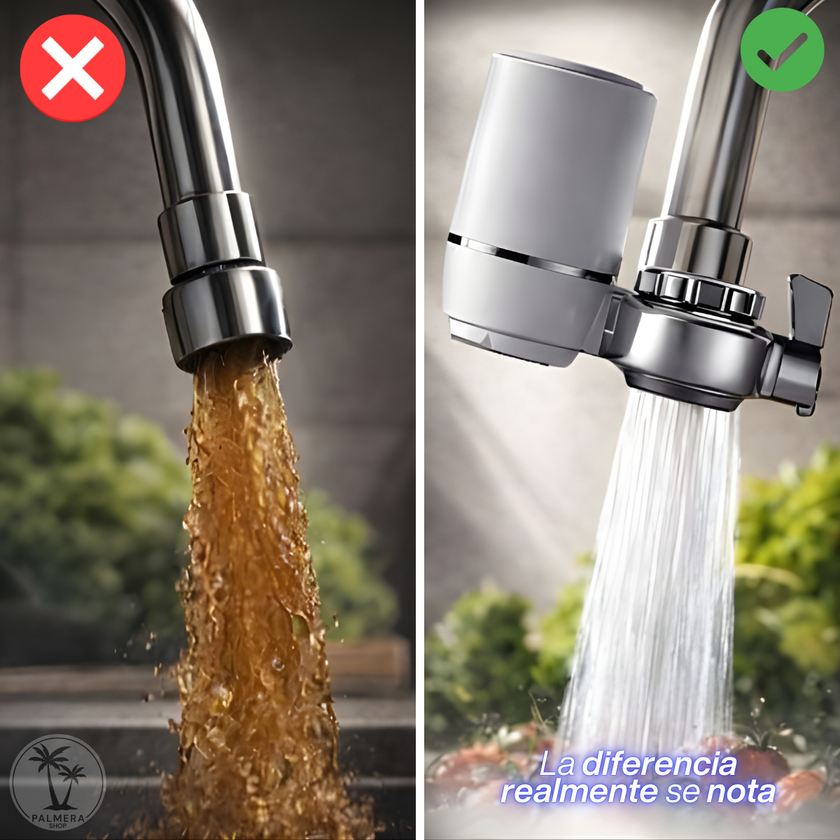 Purificadores De Agua Filtros Con Piedras Minerales Grifo Blanco No Requiere Corriente