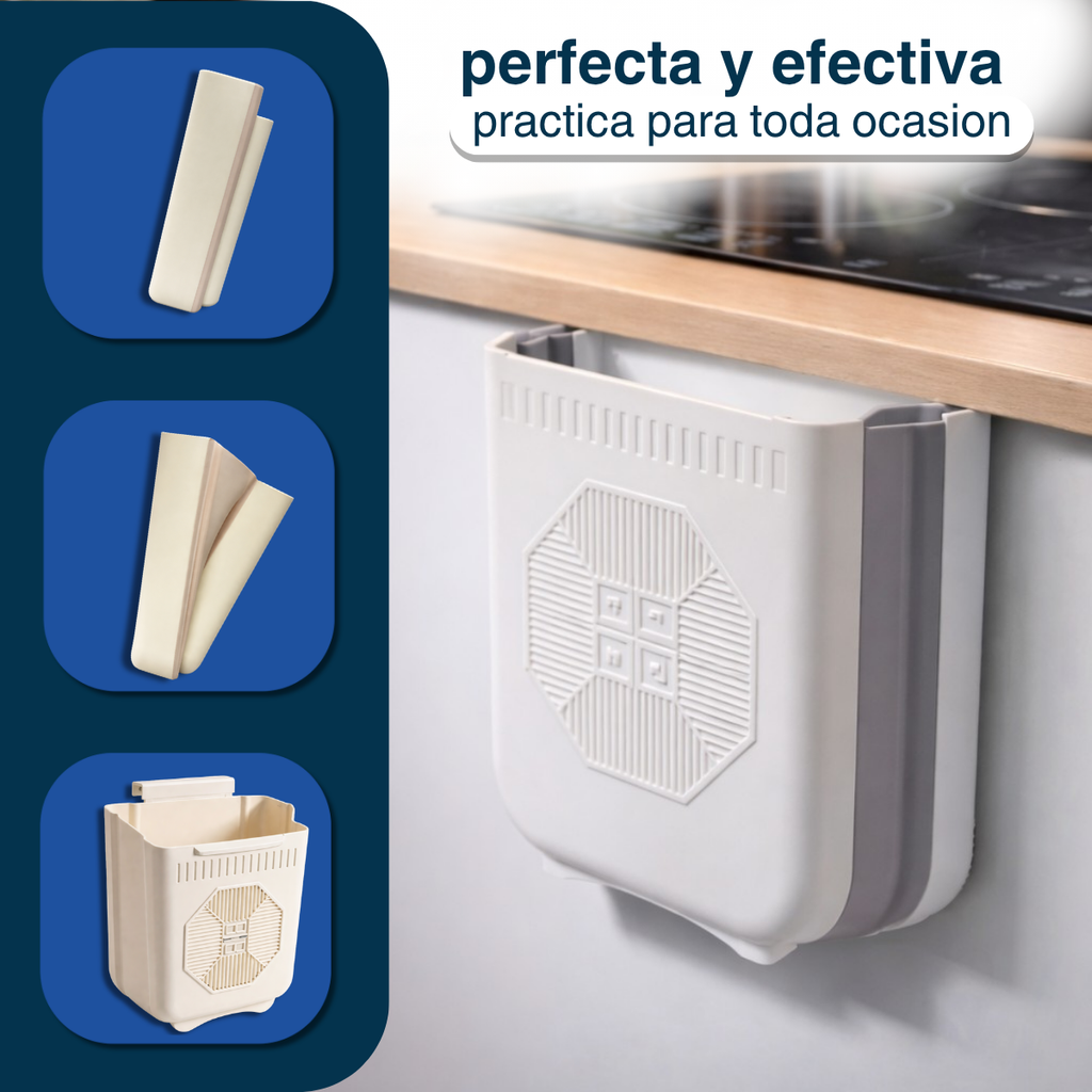 Caneca Basurero Bote Cocina Plegable Papelera Multiusos