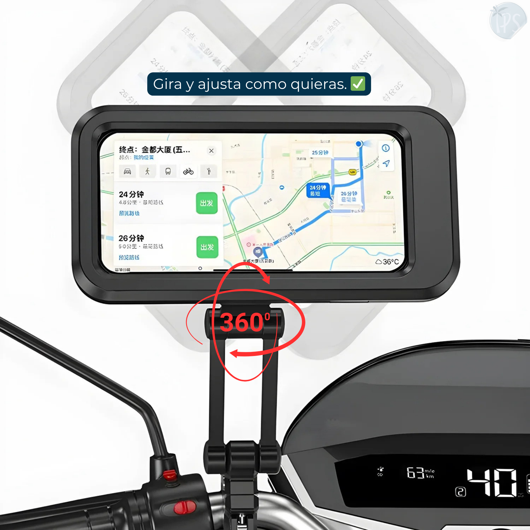 Soporte Celular Para Moto Impermeable Bicicleta Base Holders