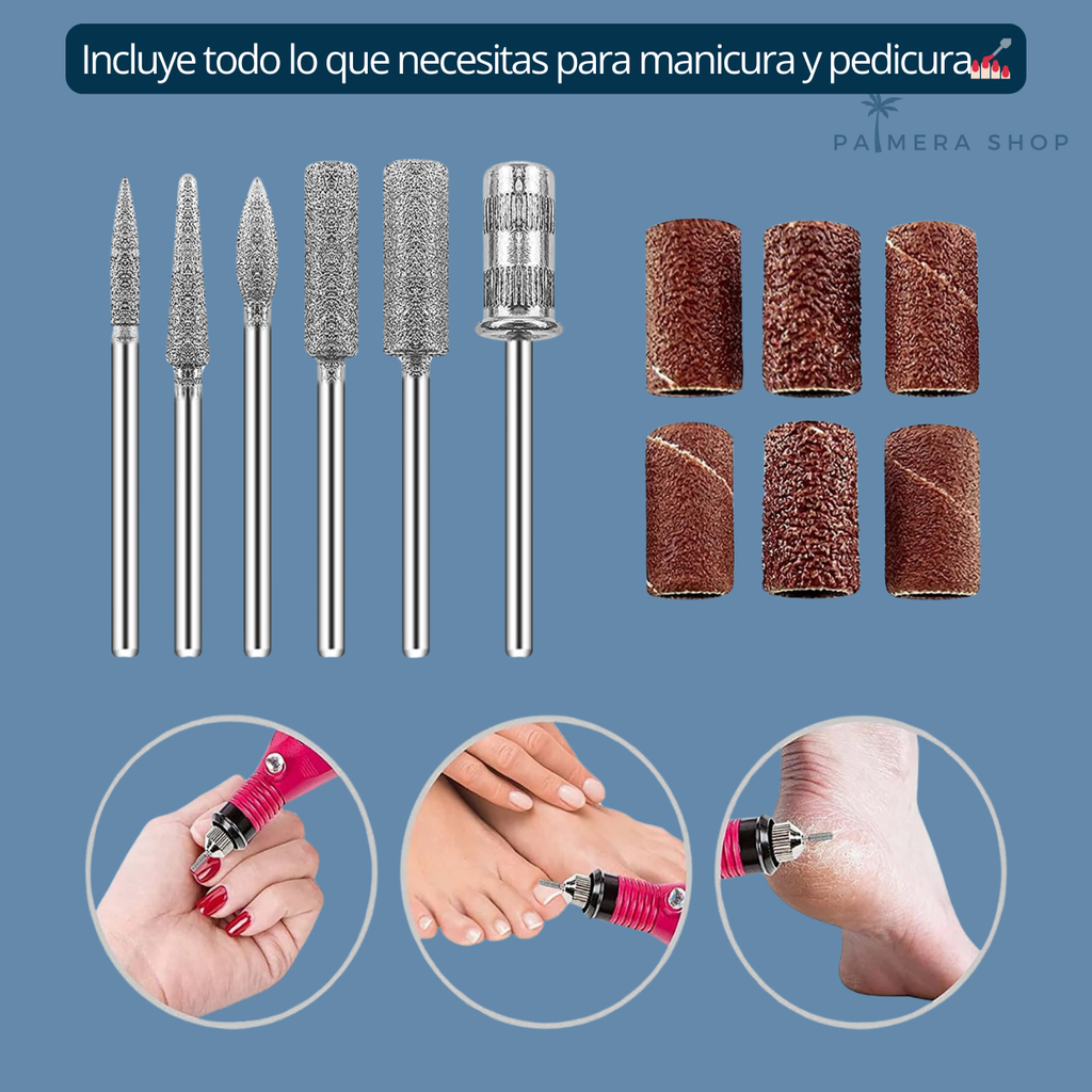 Pulidor De Uñas Electrico Brocas Drill Para Manicura Pulidor 5v