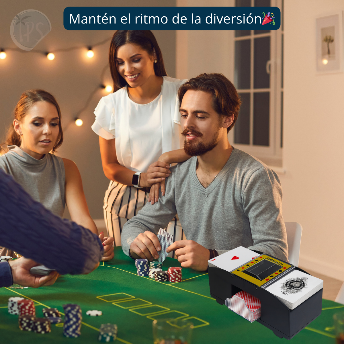 Barajador De Cartas Automático Uno Poker Profesional