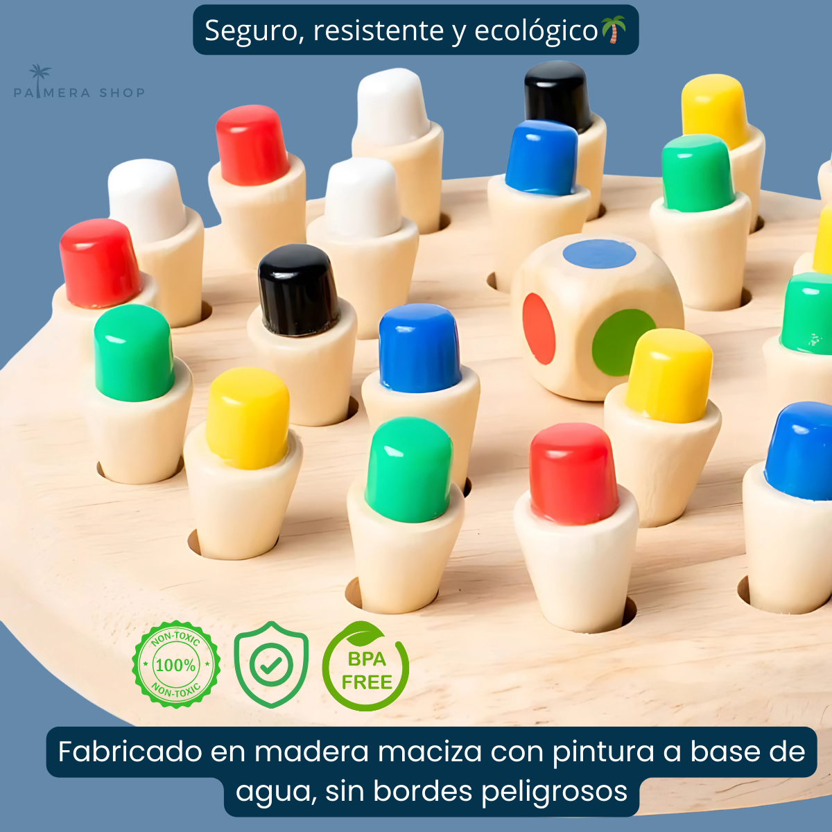 Juego Memoria De Madera Juegos De Mesa Didacticos Montessori