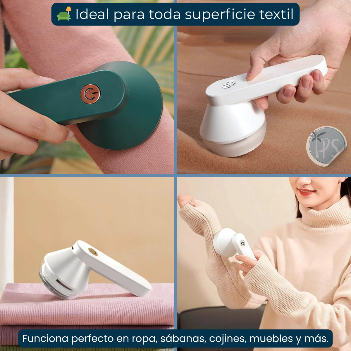 Quita Motas Electrico Maquina Recargable Pelos Pelusa Multicolor