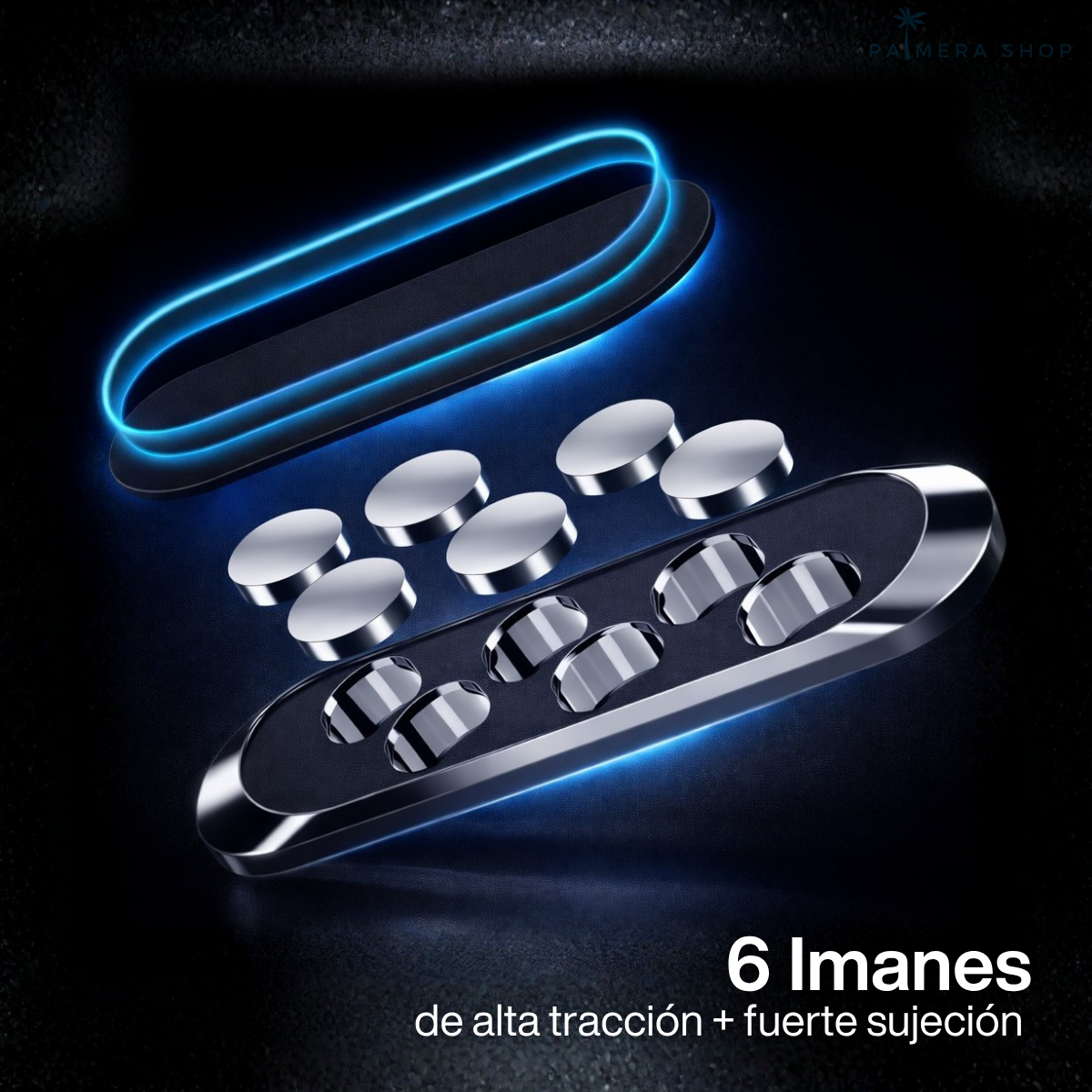 Soporte Iman Celular Para Carro Holders Magnetico Bases