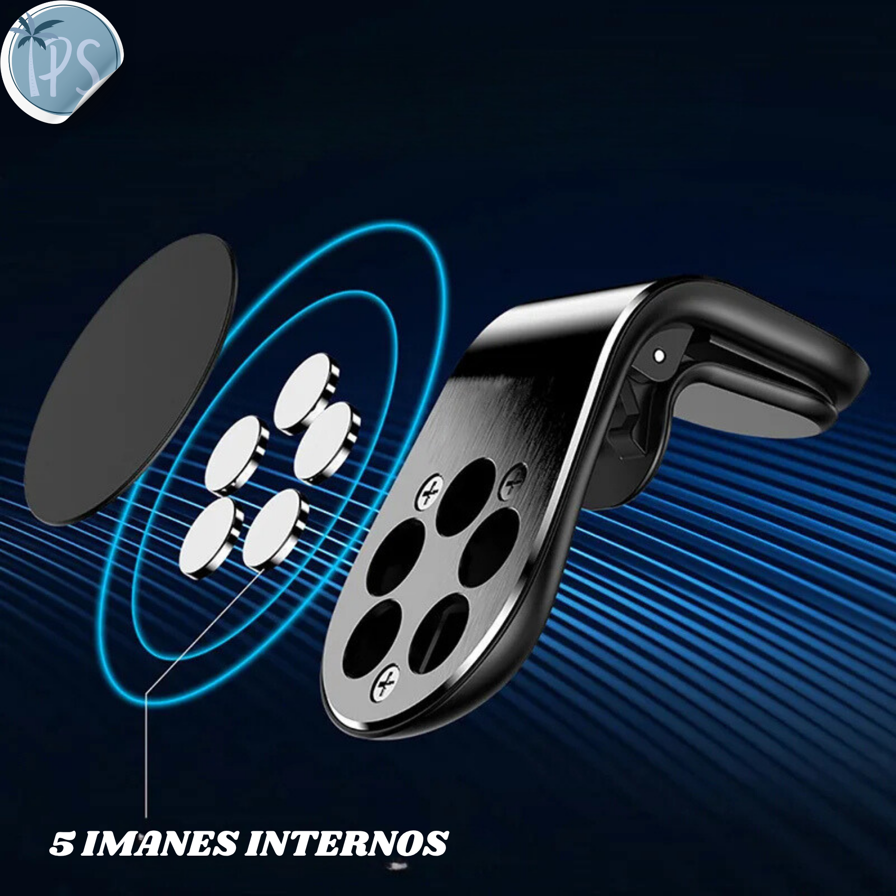 Soporte Iman Celular Carro Holders Bases Para Rejilla Aire