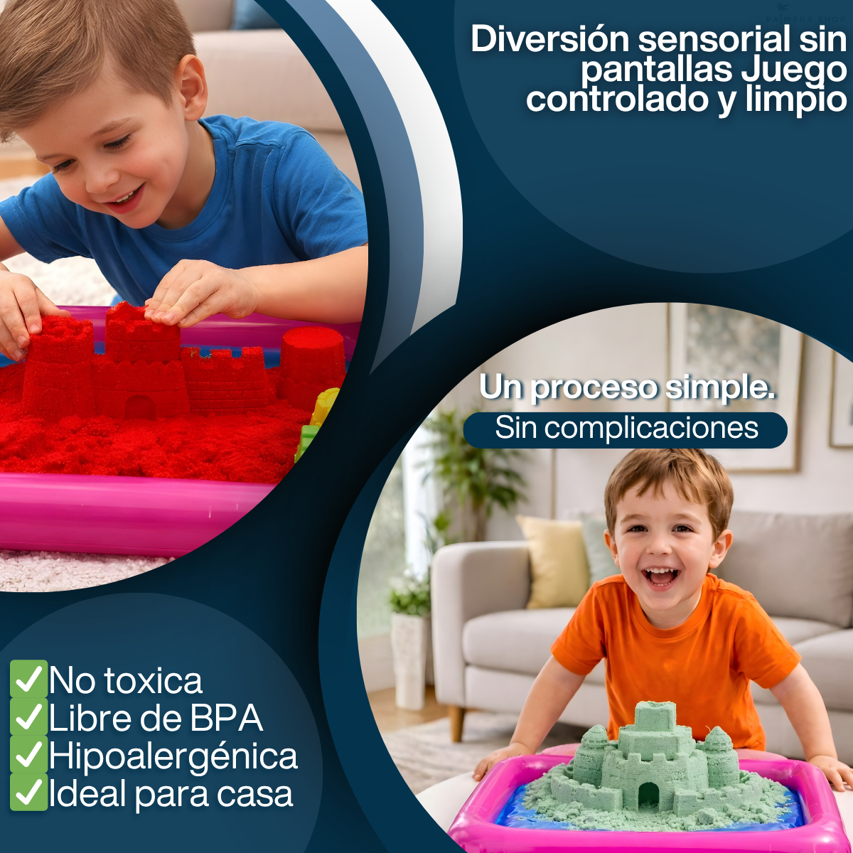 Arena Kinetica Cinetica Magica Moldeable Para Niños Kit