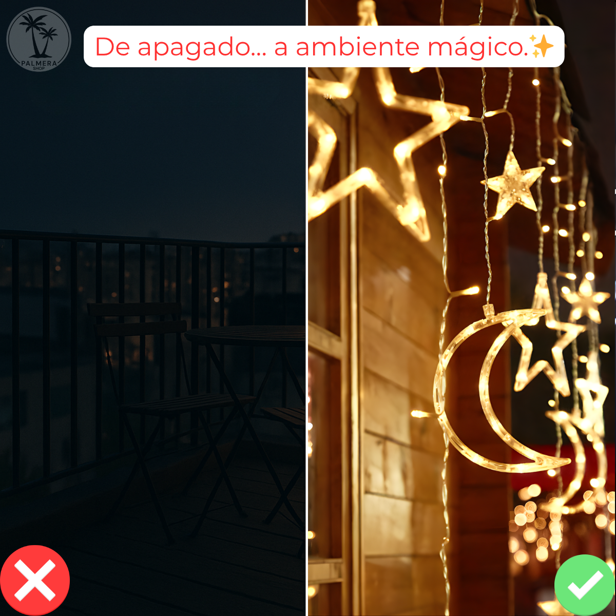 Luces Navidenas Solares Led Para Exteriores Lluvia Cortina