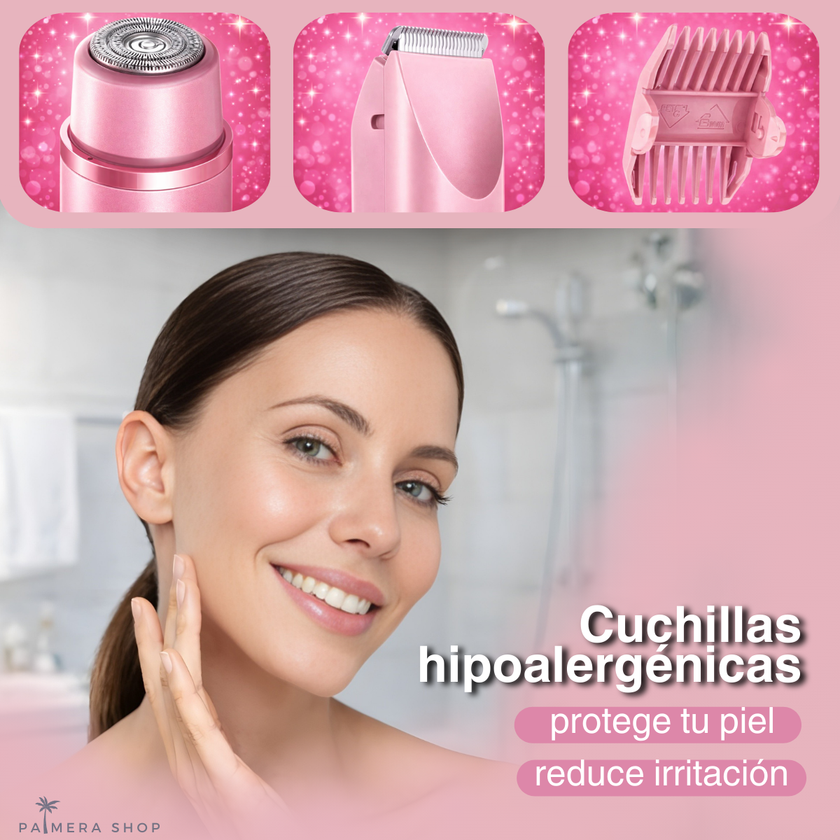 Depilador Electrico Zona Intima Rasuradora Mujer Afeitadora Morada 110v