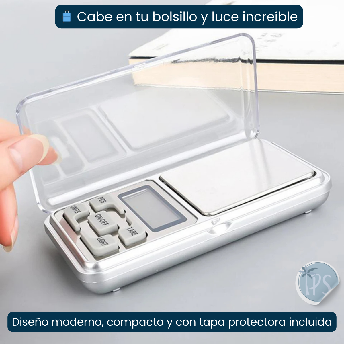 Gramera Balanza Para Miligramos Digital Bascula De Cocina Gris 500 G
