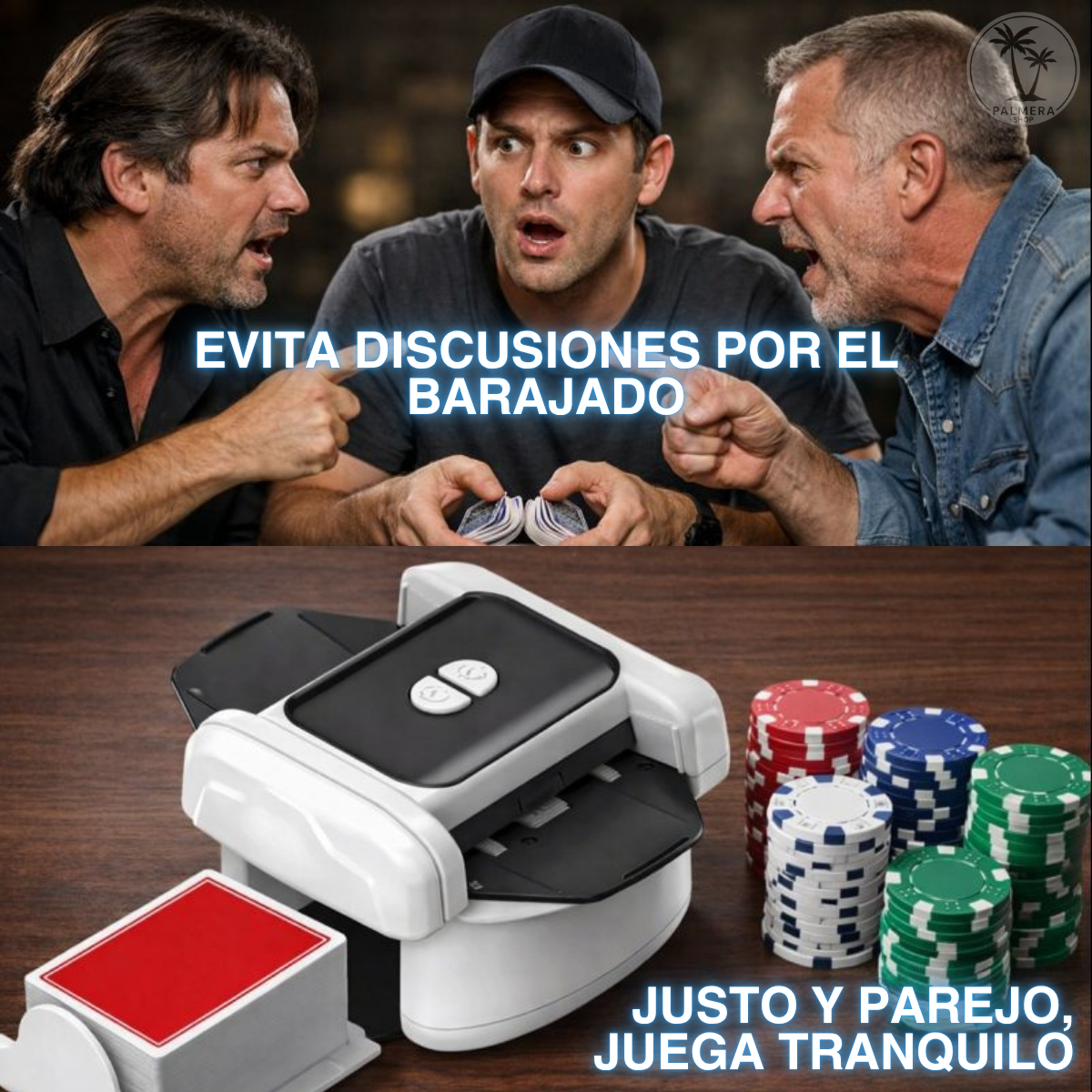 Barajador De Cartas Automático Uno Poker Profesional Usb