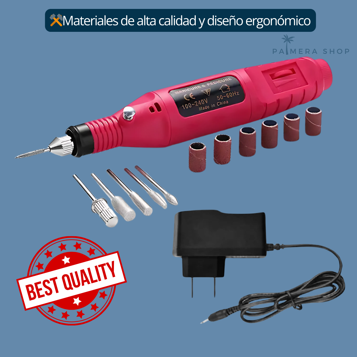 Pulidor De Uñas Electrico Brocas Drill Para Manicura Pulidor 5v