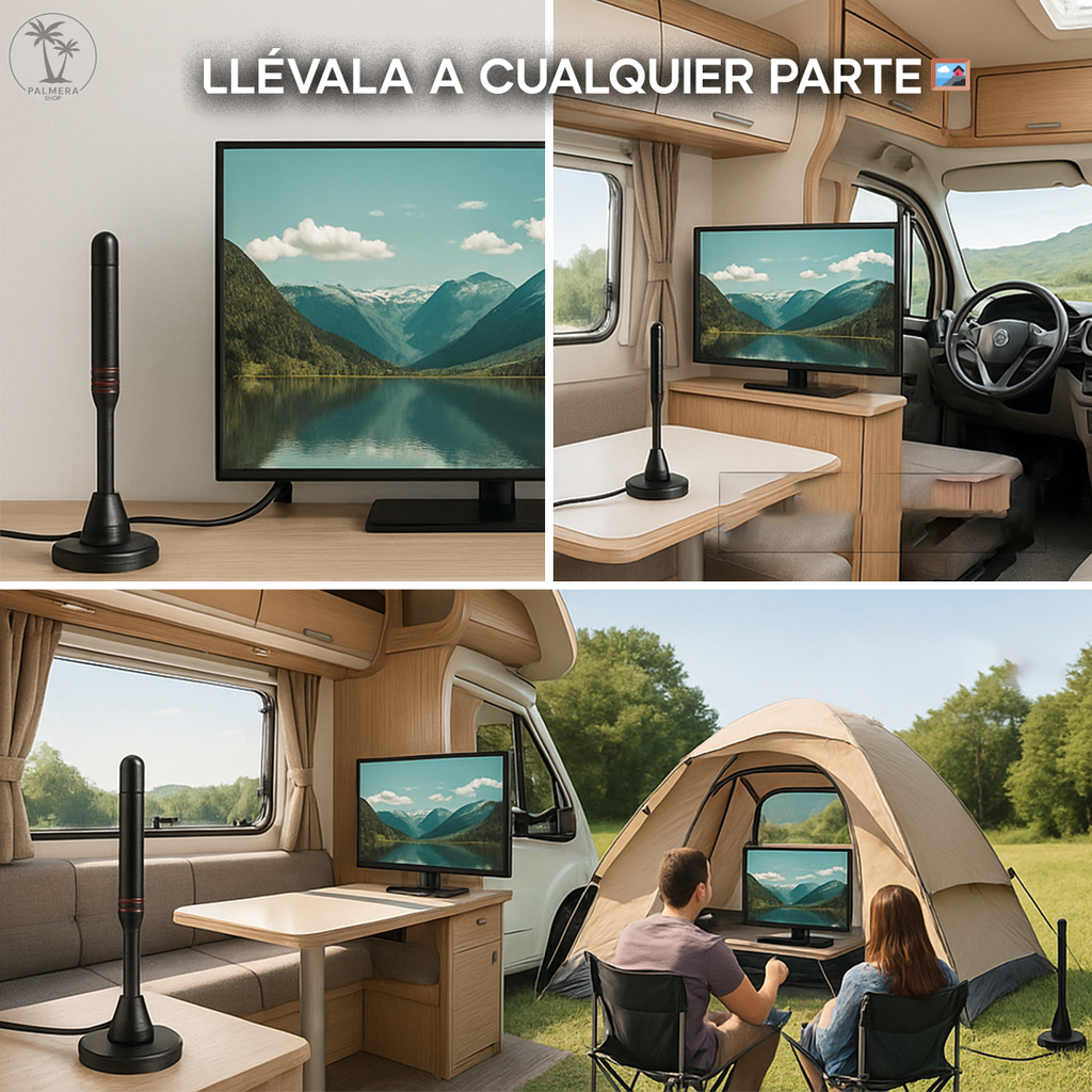 Antena Aerea Tdt Para Tv Digital Potente De Interior Hdtv