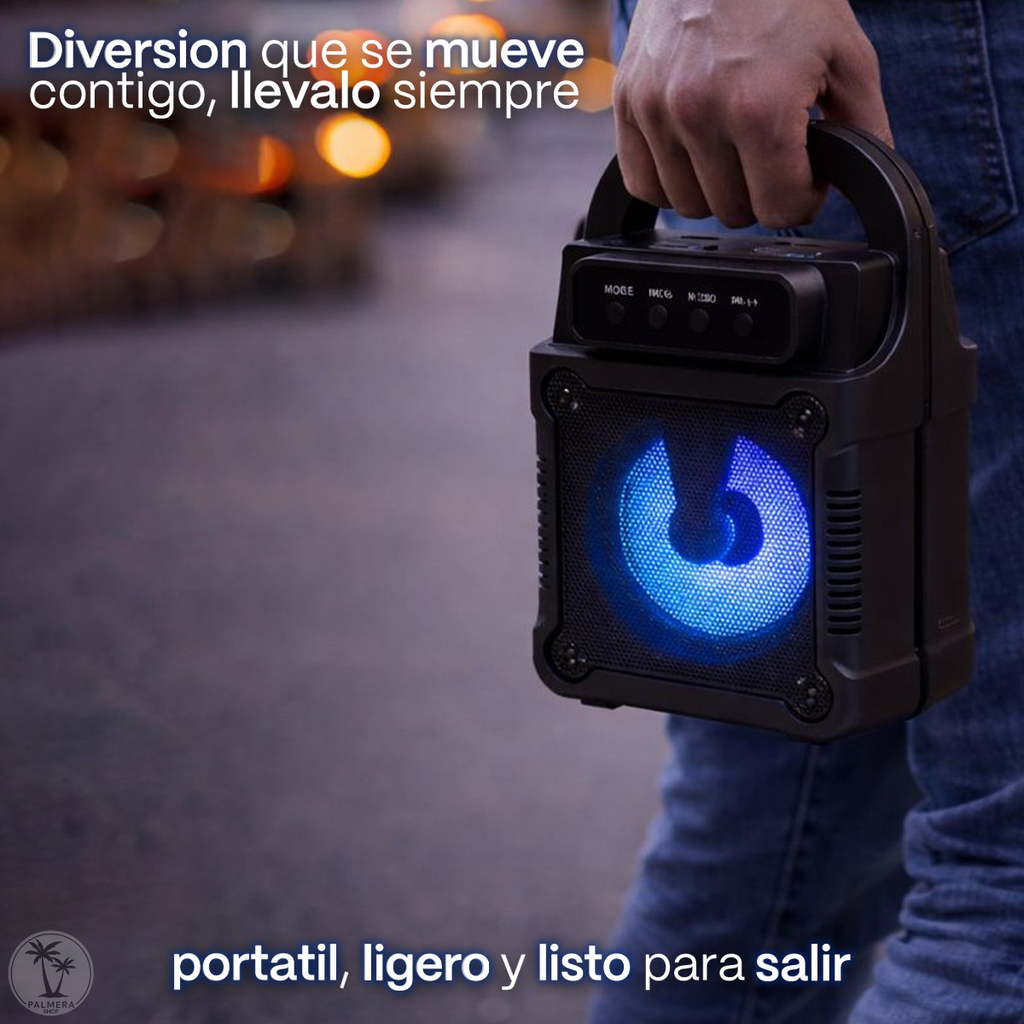 Cabinas De Sonido Parlante Fm Bluetooth Parlante Portatil 3' Negro 5