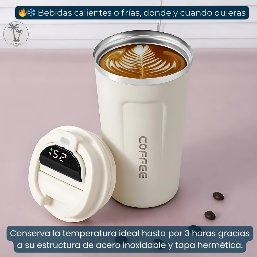 Vaso Con Tapa Para Cafe Termo Termico Acero Agua Personal