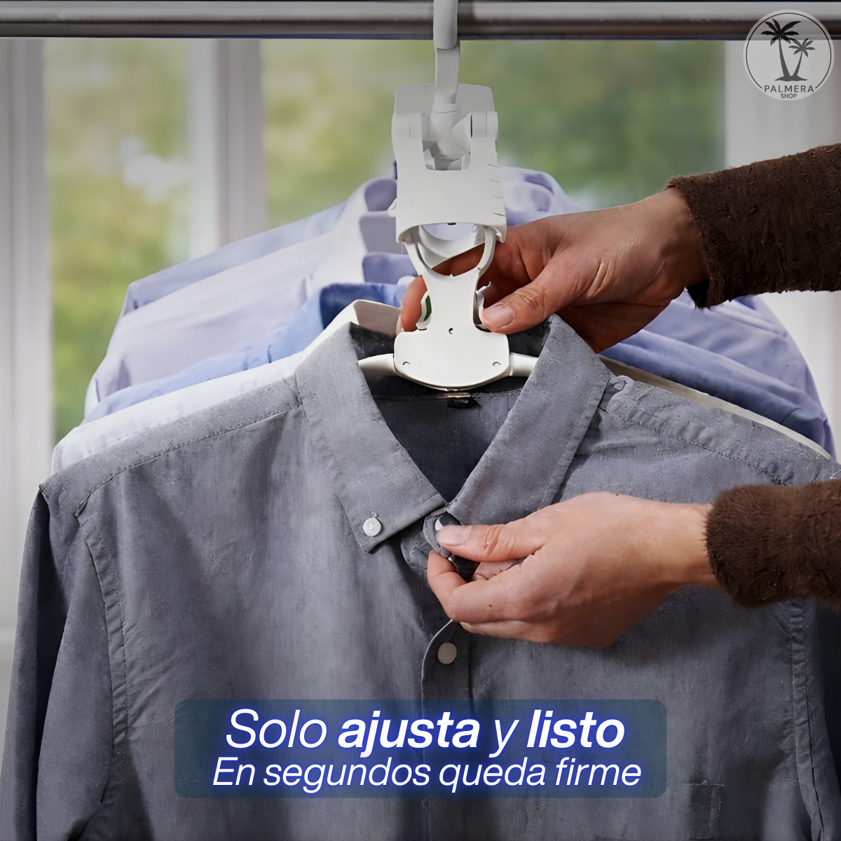 Colgador De Ropa Ganchos Retractil Plegable Ahorra Espacio Blanco